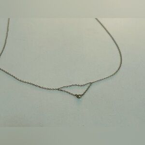 Catbird Chained to My Heart Necklace in White Gold with Diamond, discontinued